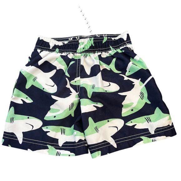 Carter's Toddler Boys Shark Print Swim Trunks Size 2T Multicolor - Picture 2 of 5